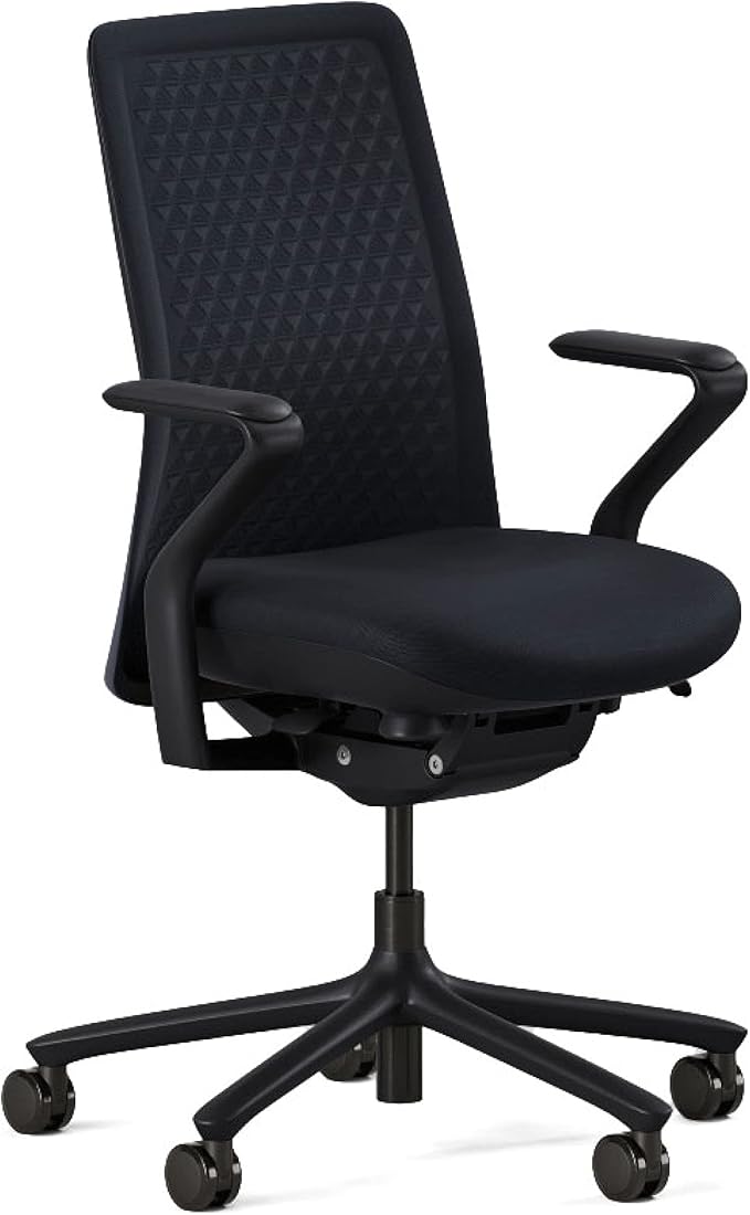 Branch Verve Chair - High Performance Executive Office Chair with Contoured Seat Back and Adjustable Lumbar Rest - High Density Foam Cushion with Aluminum Base - Up to 275 lbs - Galaxy-DeskLoop Office