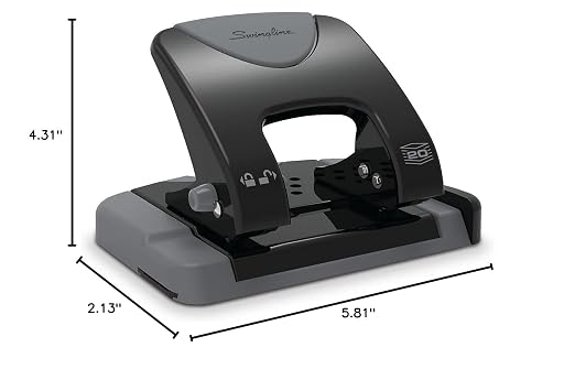Swingline 2 Hole Punch, 20 Sheet Capacity Hole Puncher, Paper Punch, SmartTouch - Image 7