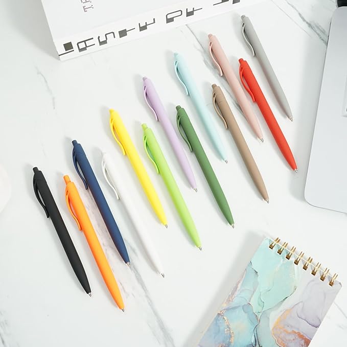 BallPoint Pens, 50 Pack (BLACK Ink),Bulk Pens, Navy Blue Barrel,Click Pens for Office Home and School, Retractable Ballpoint Pens, Medium Point, 1.00MM (Navy Blue)
