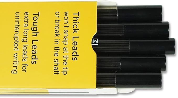 60 Pcs 1.3 mm Lead Refills for Mechanical Pencil, Break Resistant Weatherproof, 120 mm Length, 12 Pcs/tube, 5 Tubes-DeskLoop Office