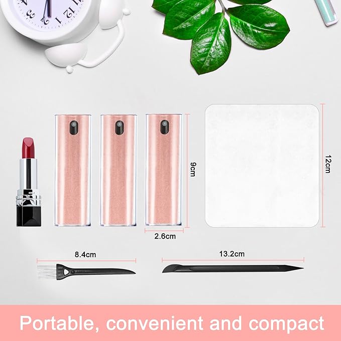 walrfid 3 Pack Screen Cleaner, Car Screen Cleaner Spray and Wipe, Computer Laptop Cleaning Kit for Electronic iPad, iPhone, Cellphone, Monitor, MacBook, Car Display, Tablet, TV Flat Screens, Pink-DeskLoop Office