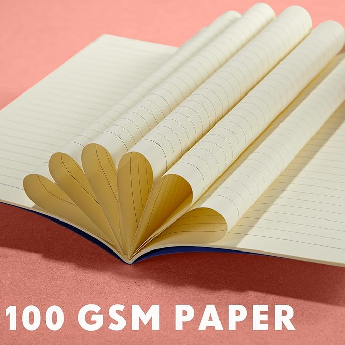 100 Pcs Kraft Notebook Journals 5.5 Inch x 8.3 Inch A5 Softcover Notebooks Bulk for Writing Sketch Office Notepad with 60 Pages 30 Sheets (Multicolor,Lined)(Bright Color,Notebook, Lined)-DeskLoop Office