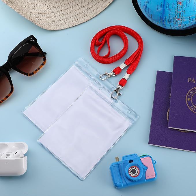 Patelai 50 Pcs 4 x 5.5 Inch Clear Passport Holders - Image 7