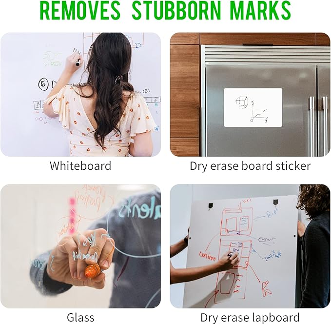 loukin Non-Toxic Whiteboard Cleaner, 3.4 fl oz Dry Erase Board Cleaner, Low-Odor White board Cleaning Spray, Removes Stubborn Marks from Whiteboards-DeskLoop Office
