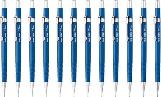 JVPEN 0.7mm Drafting Mechanical Pencils – 12 Pack, Built-in Erasers, Break-Resistant Lead, Hex Grip, for School, Office & Technical Drawing-DeskLoop Office