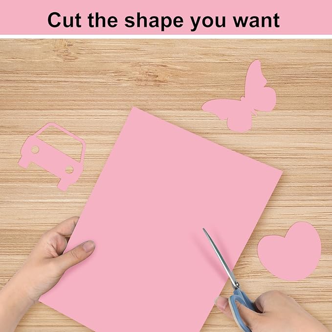 OcePor 100 Sheets Pinks Valentine's Day Cardstock Paper, Colored Printer Paper 8.5 x 11, Card Stock Thick Construction for Craft,Scrapbook,Office Printing, Invitations, Certificates,92 lb/250gsm-DeskLoop Office