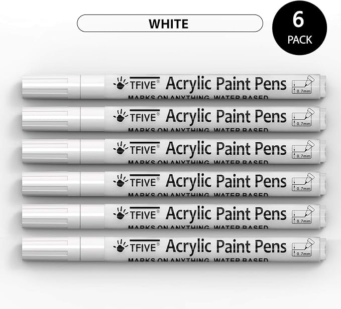 TFIVE White Marker Paint Pens - Image 7