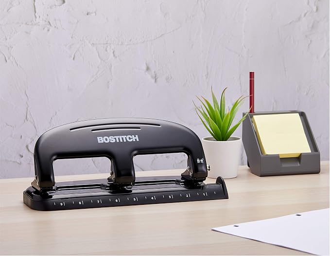 Bostitch Office EZ Squeeze 20 Sheet Standard 3 Hole Punch, Metal Construction - Image 7