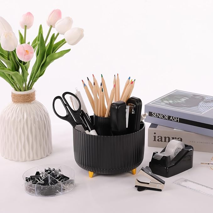 SKYDUE Black Office Supplies, Pencil Holder - Image 7