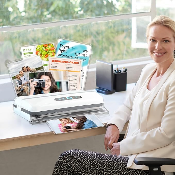 50 Pack 9x11.5inch 10mil Letter Size Laminating Sheets Thermal Laminating Pouches Laminator Sheets File Card Laminator Pouches 8.5x11inch for Work Permits Cards File Photos (50, 9"x11.5"-10mi)-DeskLoop Office