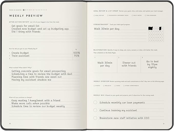 Full Focus Gray Linen Planner by Michael Hyatt - The #1 Daily Planner to Increase Focus, Eliminate Overwhelm, and Achieve Your Biggest Goals - Hardcover-DeskLoop Office