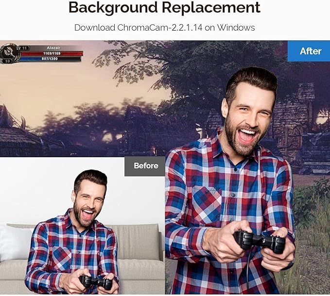 PC Webcam for Streaming HD 1080P, 960A USB Pro Computer Web Camera Video Cam for Mac Windows Laptop Conferencing Gaming Webcam with Ring Light & Microphone-DeskLoop Office