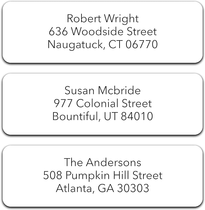 250 Personalized Return Address Labels - Custom Address Labels on Sheets-DeskLoop Office