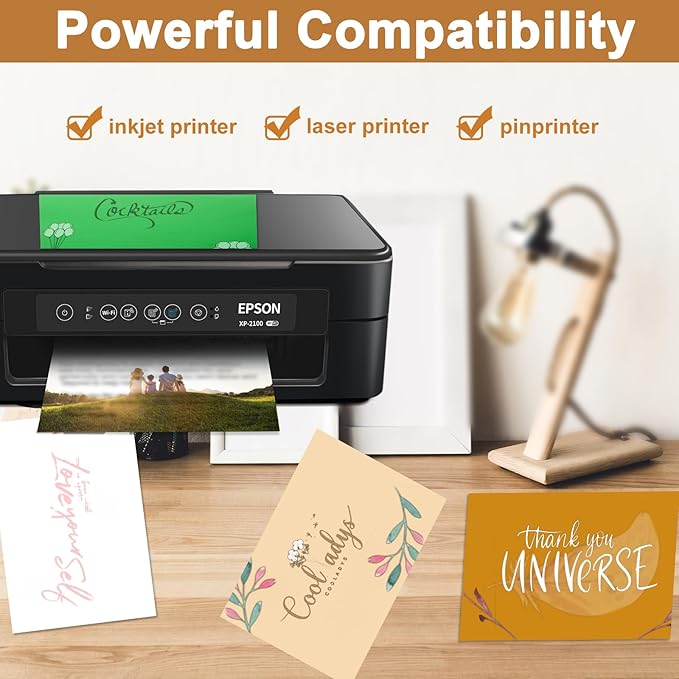 120 Sheets Gold Shimmer Cardstock 8.5 x 11 Metallic Paper, 250gsm/92lb Thick Paper Card Stock for Birthday Decorations, DIY Cards Making, Greeting Cards, Wedding Invitations, School Crafting-DeskLoop Office