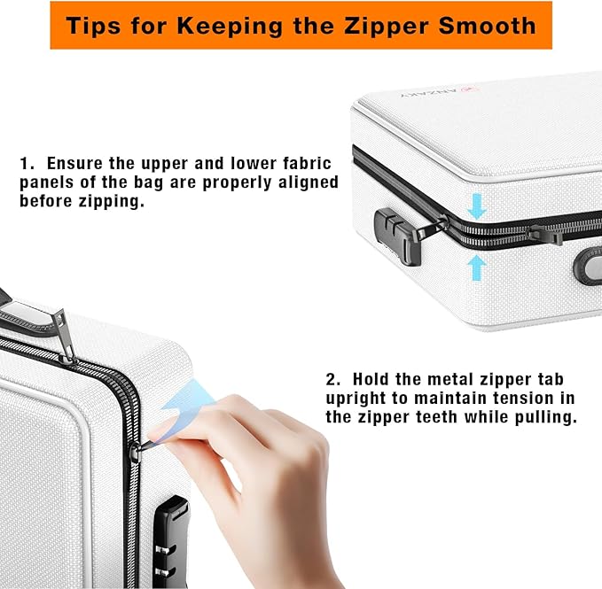 Fireproof Document Box with Fireproof Zipper, Hard Inner Shell Fireproof Document Bag with Lock, Fireproof Water Resistant Important Document Organizer 16 inch Laptop File Briefcase (Silver)-DeskLoop Office