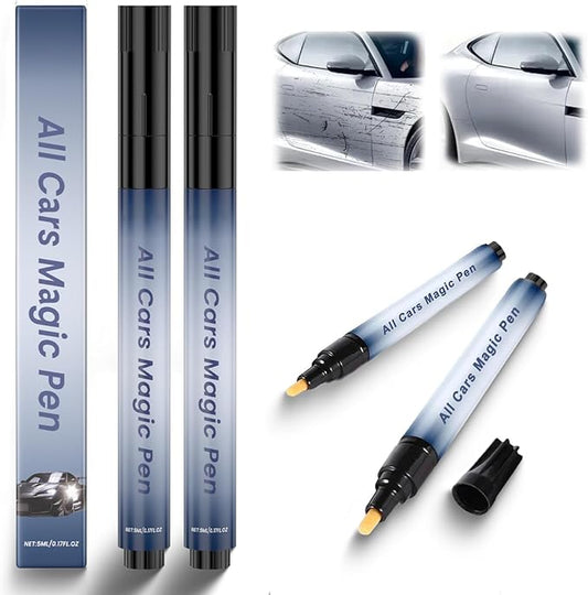 All Cars Magic Pen, Car Scratch Remover, Quick Fix for Scratches and Paint Damage, Weatherproof Fits All Car Colors (2pcs)-DeskLoop Office