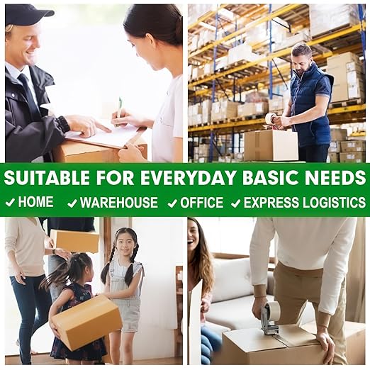 HERKKA Clear Packing Tape, 12 Rolls Heavy Duty Packaging Tape for Shipping Packaging Moving Sealing, Thicker Clear Packing Tape, 1.88 inches Wide, 65 Yards Per Roll, 780 Total Yards-DeskLoop Office