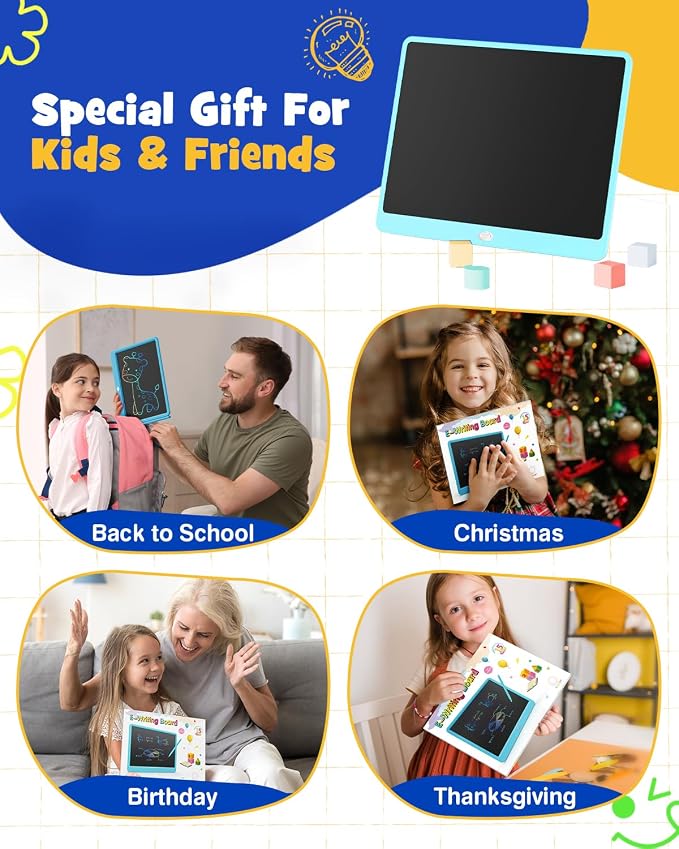 TEKFUN 16" LCD Writing Tablet for Kids & Family, Large Reusable Writing Pad for - Image 8