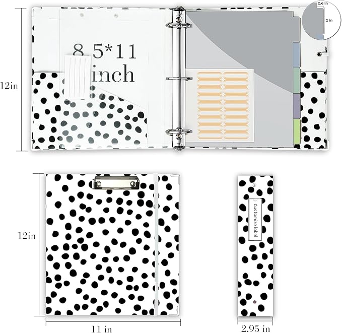 3 Ring Binder Organizer, 2 Inch Three Ring Binders - Image 6