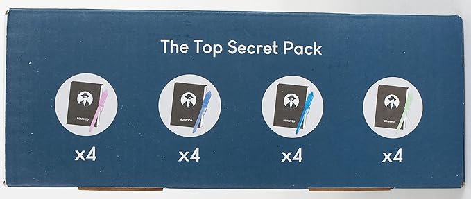 BONNYCO Invisible Ink Pen and Notebook, Pack of 32 Party Favors for Kids Birthday | Spy Pen Party Supplies, Pinata Stuffers, Prizes for Kids | Magic Pen Birthday Party Favors, Prizes for Students-DeskLoop Office