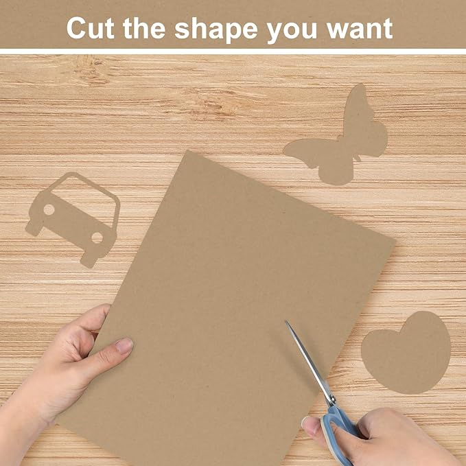 50 Sheets Brown Cardstock Paper, Colored Printer Paper 8.5 x 11, Card Stock Thick Construction for Craft,Scrapbook,Office Printing, Invitations, Certificates,92 lb/250gsm-DeskLoop Office