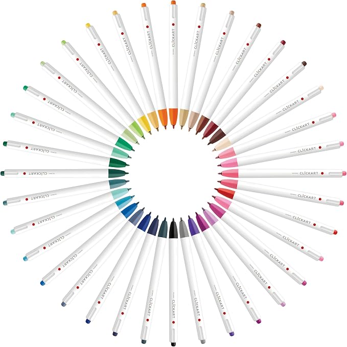 Zebra WYSS22-36C-N Clickart Water-Based Markers, 36 Colors, Case Included - Image 8