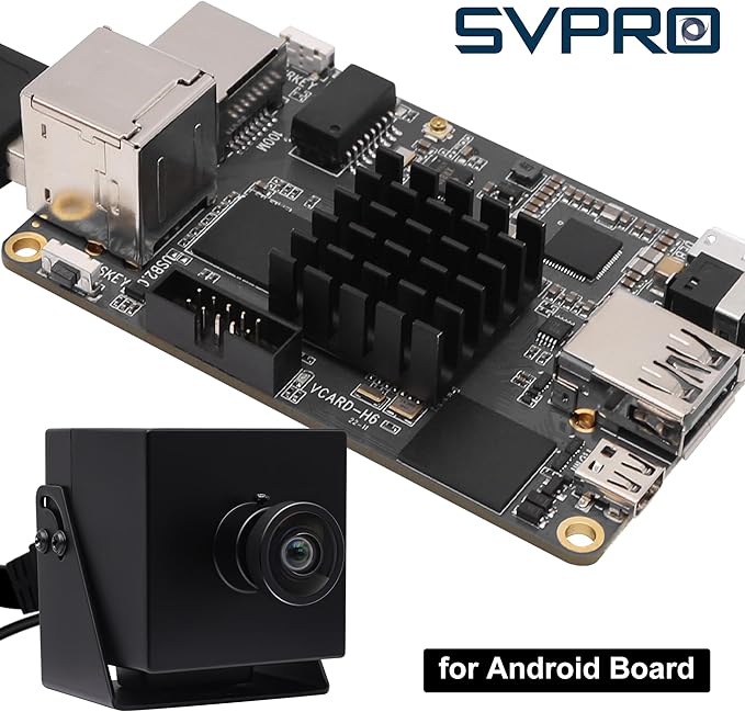 SVPRO 4K Webcam - USB HDMI Dual Output for Computer/Monitor/Projector/TV, Wide Angle Distortion-Free Streaming Webcam H.264 Security Camera-DeskLoop Office