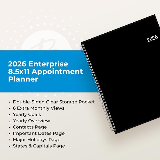 Blue Sky 2026 Weekly and Monthly Appointment Planner Calendar, January 2026 - Image 9