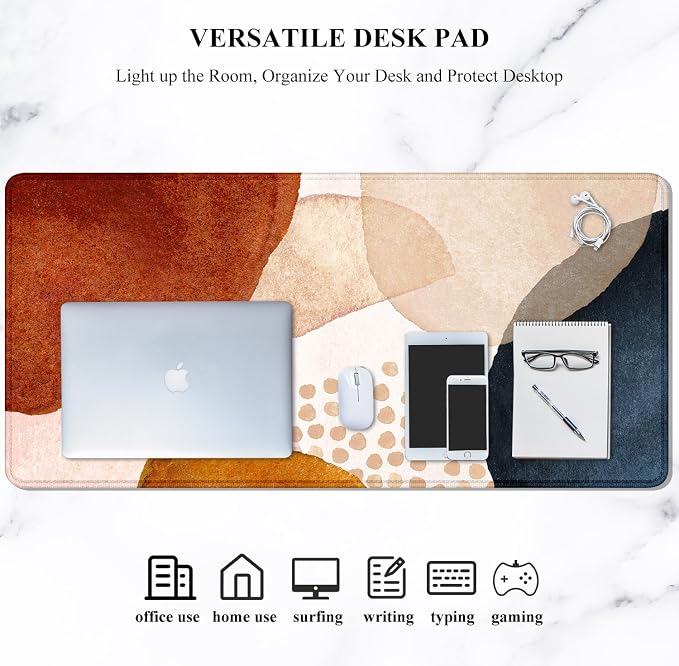 Auhoahsil Large Mouse Pad, XXL Desk Pad, Extened Mousepad 31.5" x 11.8" - Image 7