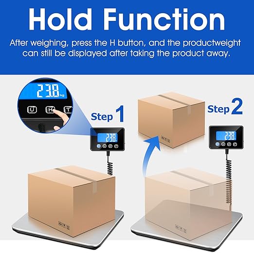 Luggage Scale 440lb Digital Shipping Scale with 0.35oz Accuracy, Tare/Hold, USB & Battery, Portable Postal Package Scale for Travel, Home, Office-DeskLoop Office