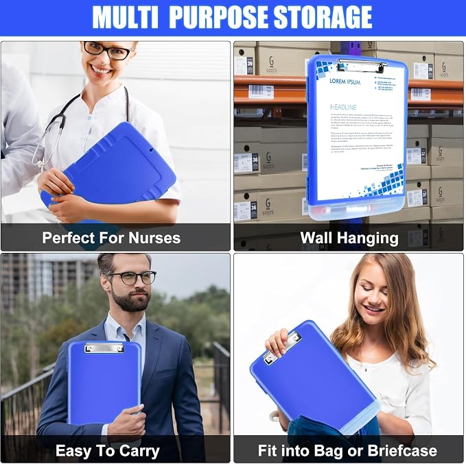 Clipboard with Storage Heavy Duty, Clip Boards 8.5x11 with Pen Holder, High - Image 7