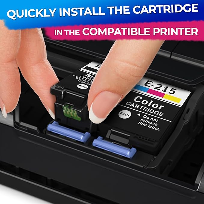 5-Pack Compatible Ink Cartridges – Includes 3 Black and 2 Tri-Color | Easy-to-Install Replacements for Inkjet Printers | Reliable Printing Performance, Vivid Colors, Sharp Tex-DeskLoop Office