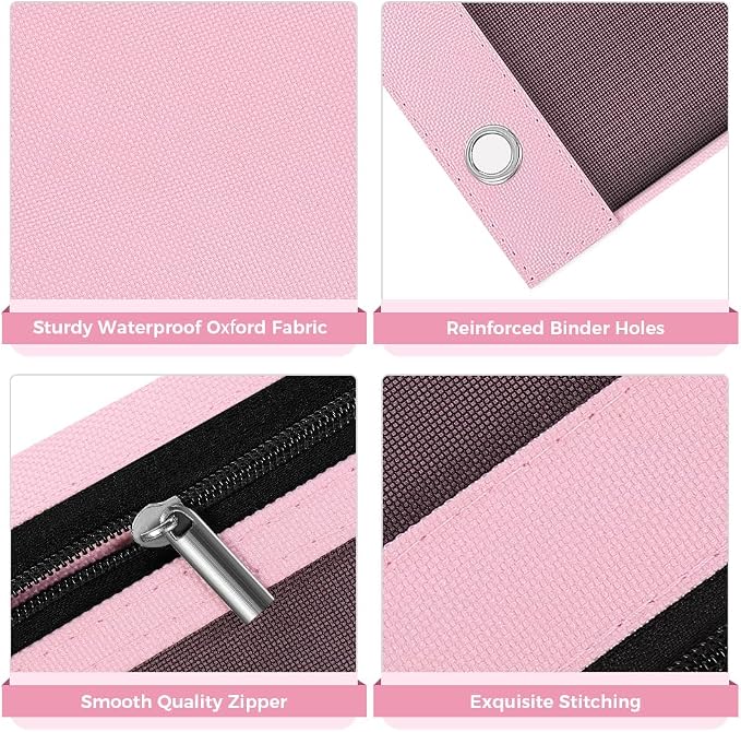 SKYDUE Pencil Pouch for Binder, Pencil Case, 3 Ring Binder Pencil Pouch - Image 8