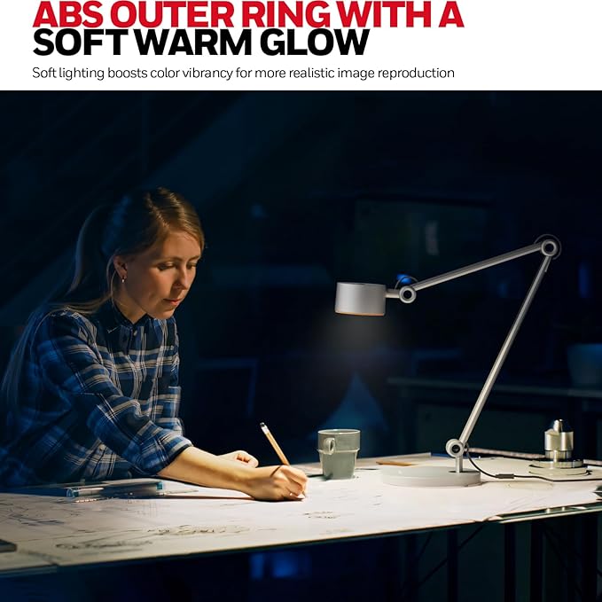 Honeywell LED Desk Lamp, 01A Sunturalux Desk Light for Home Office, 4000K Dimmable Eye Caring Natural Light Architect Lamp with Metal Swing Arm Lamp for Desk Craft Reading-DeskLoop Office