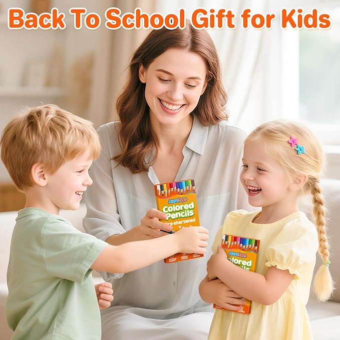 100 Packs Colored Pencils Bulk,1200 Count Pre-Sharpened Colored Pencils in Bulk,Vibrant Colors,12 Color Pencils Set for Classroom Prizes,Back to School Supplies for Kids-DeskLoop Office