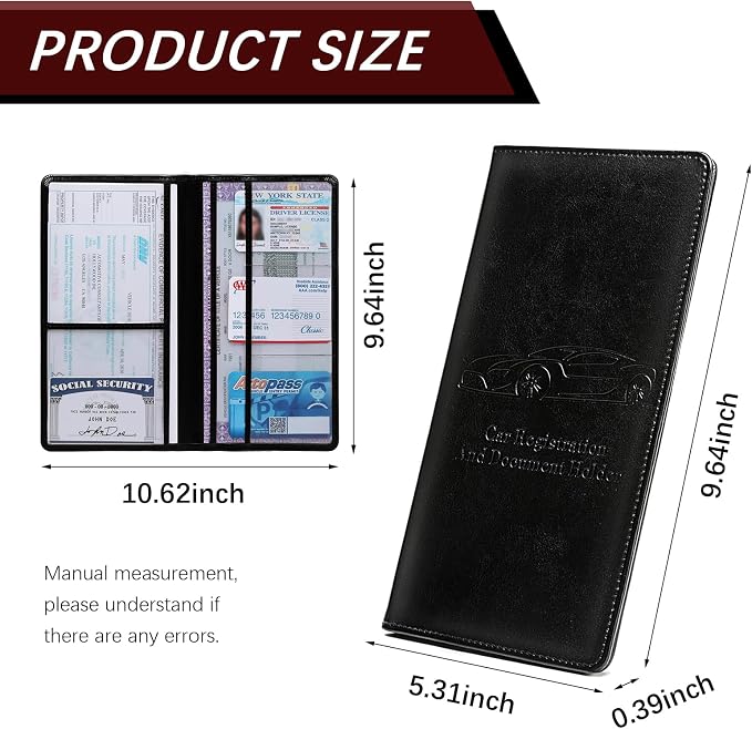 Car Registration and Insurance Card Holder - Image 7