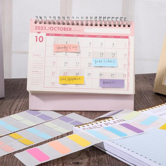 360 Pcs Sticky Index Tabs, Colored Book Sticky Tabs - Image 7