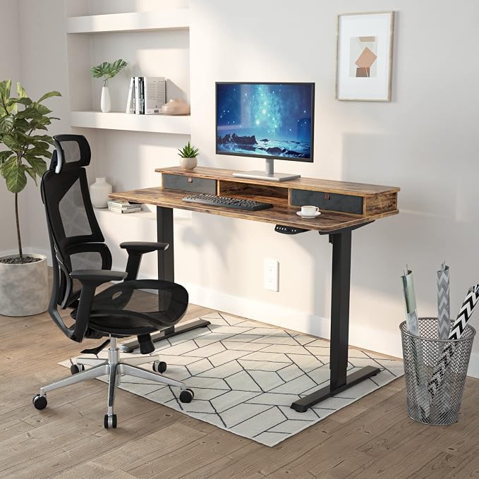 FEZIBO 55 x 24 Inch Whole-Piece Height Adjustable Standing Desk - Image 8