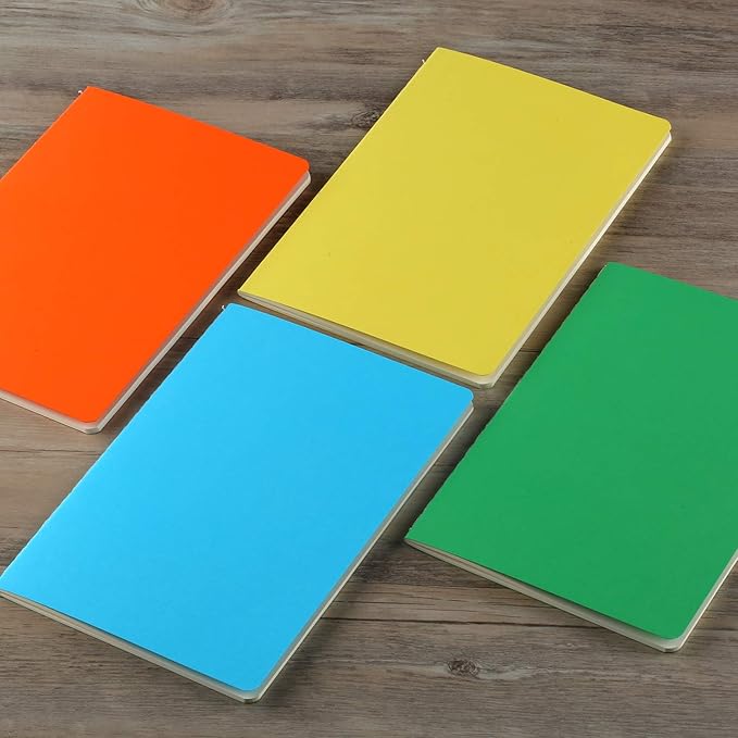 12 Pack Colorful Dot Grid Notebook Journals Bulk with Thick Paper, 60 Pages, 8.3x5.5 inch, A5 Size, Writing Subject Notebooks Planner for Student Travelers Office, Travel Journal Set