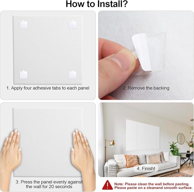 Large Cork Board for Walls 47" x 35" 12 Pack Black Bulletin Boards Felt Wall Tiles with Safe Removable Adhesive Corkboards for Office Home,White-DeskLoop Office