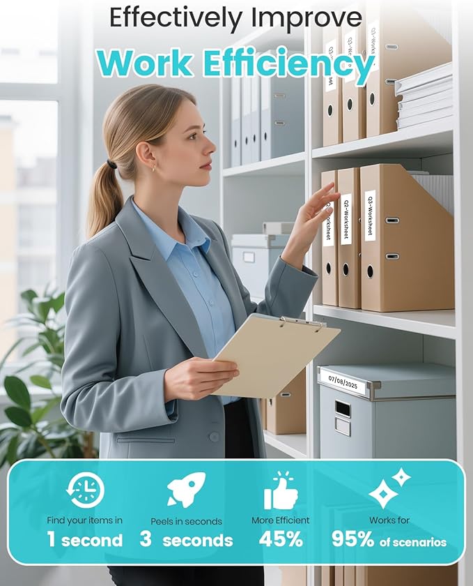 Airmall 12mm .47 Laminated White Tz Tape Compatible with Brother Label Maker Tape Refill TZe-231 TZe231 Replace for Brother P Touch D210 D200 D400 1280 1290 1880, Black on White 1/2 Inch, 5-Pack-DeskLoop Office