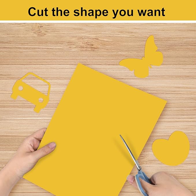 OcePor 50 Sheets Yellow Cardstock Paper, Colored Printer Paper 8.5 x 11, Card Stock Thick Construction for Craft,Scrapbook,Office Printing, Invitations, Certificates,92 lb/250gsm-DeskLoop Office