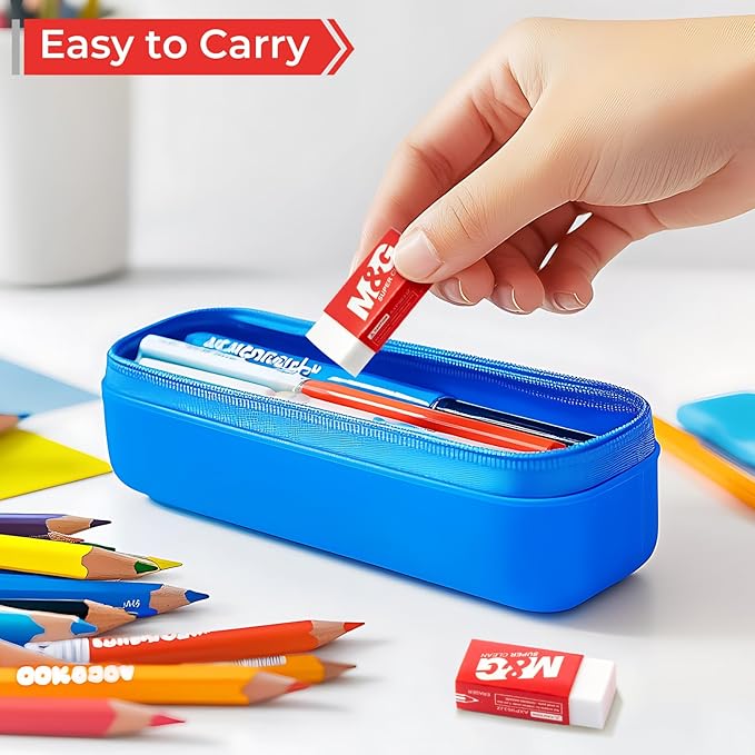 M&G Pencil Eraser for Kids, 30 Pack, White Erasers Bulk, Erasers for Artists, Drawing Erasers for Sketching, Small Pencil Erasers, Art Erasers for Drawing, School Erasers Office Supplies-DeskLoop Office