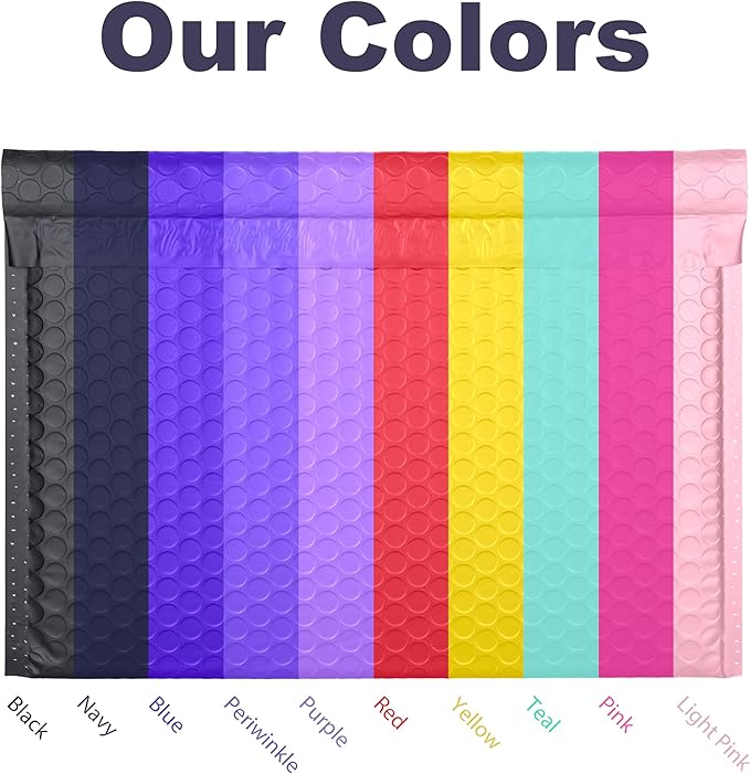 Light Pink Side-Loading Bubble Mailers 12 x 9 Inches,Self-Seal Padded Mailing Envelopes, Pack of 27-DeskLoop Office