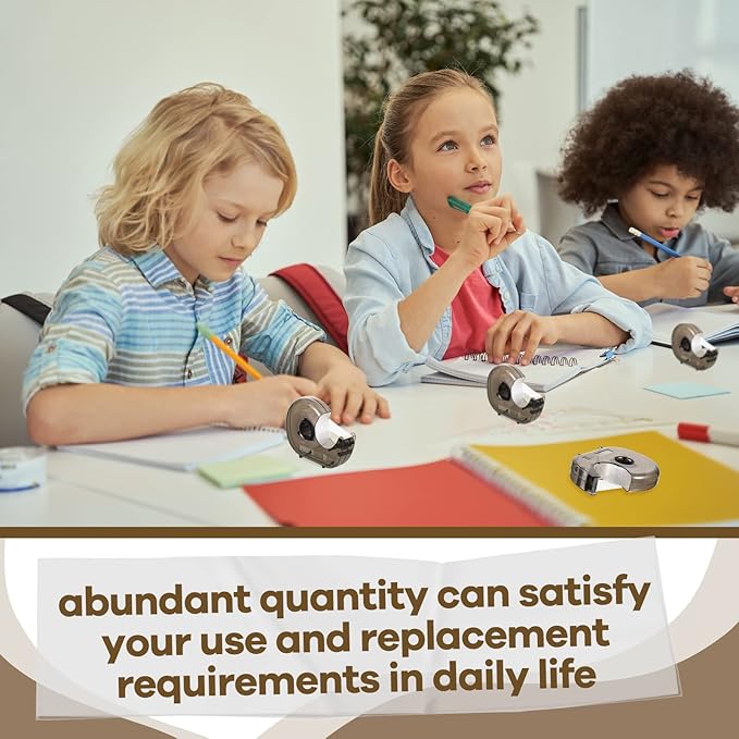 24 Pieces Handheld Tape Dispenser Desktop Adhesive Cutter Transparent Plastic Refillable Dispenser Lightweight and Portable Manual Use Adhesive Holder for Home Office Packing Gift, No Tape Included-DeskLoop Office