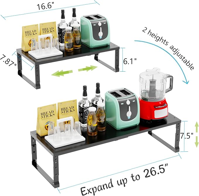 Jojocross Expandable Stackable Spice Rack Organizer - Image 6