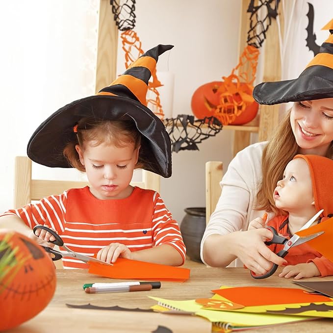 Orange Cardstock Paper 8.5 x 11 80lb Card Stock, Goefun 24 Sheets Orange Construction Paper for Halloween Card Making, Invitations, Menus, DIY Cards-DeskLoop Office