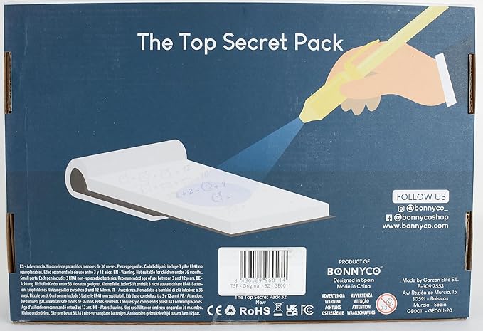BONNYCO Invisible Ink Pen and Notebook, Pack of 32 Party Favors for Kids Birthday | Spy Pen Party Supplies, Pinata Stuffers, Prizes for Kids | Magic Pen Birthday Party Favors, Prizes for Students-DeskLoop Office