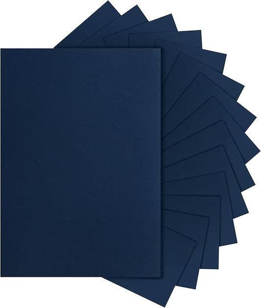 100 Sheets Navy Blue Cardstock 8.5 x 11 Scrapbooking Paper, 75lb Dark Blue Certificate Paper Card Stock for Cards Making, Greeting Cards, Wedding Invitations, Menus-DeskLoop Office