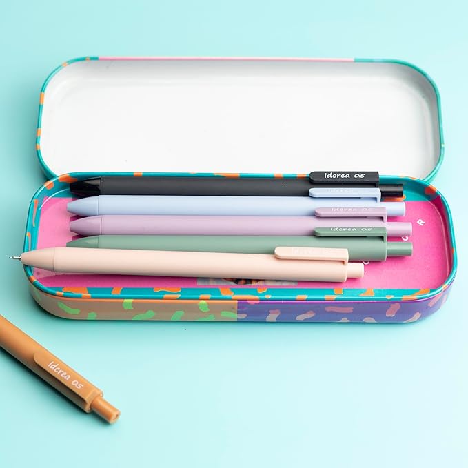 ldcrea Gel Pens 0.5 Fine Tip, Black Ink, Silky Grip, 6 Pack-DeskLoop Office